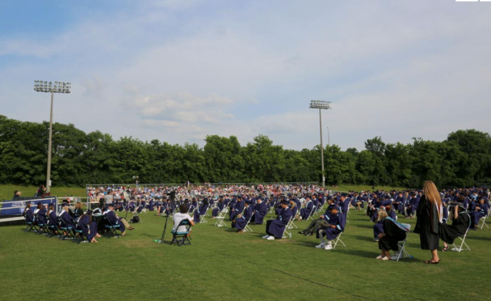 Outdoor Graduation Ceremony at CHS